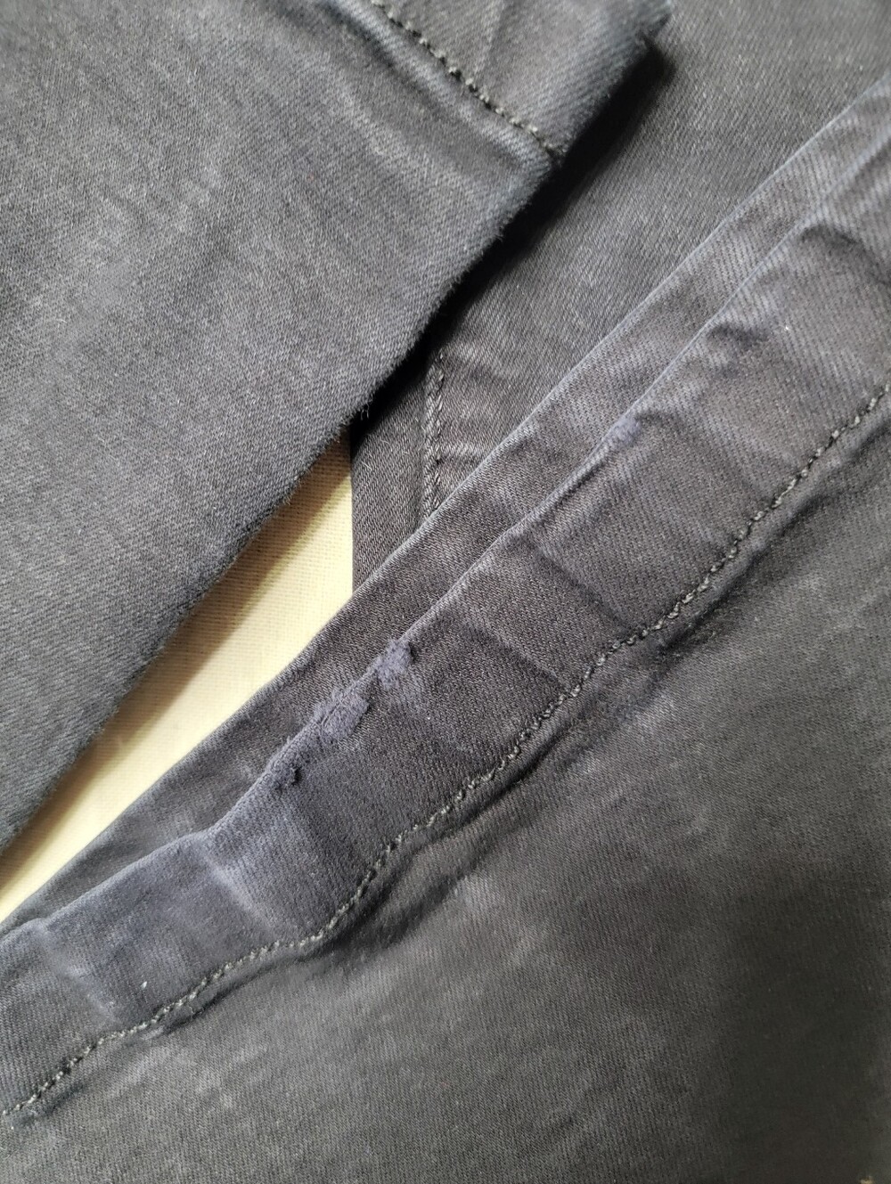 INC Denim Sculpting Fit Flare Jeans Black Size 14/32 Stretch Y2K Grunge Alt - Picture 7 of 16
